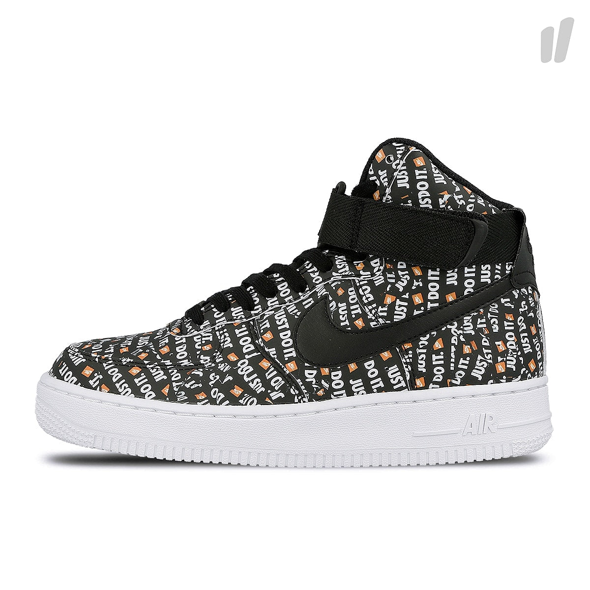Nike wmns air force 1 high lx Black-Black - White - Total Orange High Top Sneakers AO5138 001 | Overkill