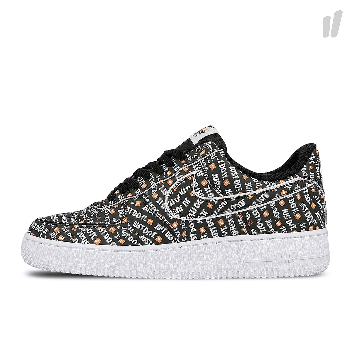 Nike air force 1 '07 lv8 Black-Black - White - Total Orange Low Top Sneakers AO6296 001 | Overkill