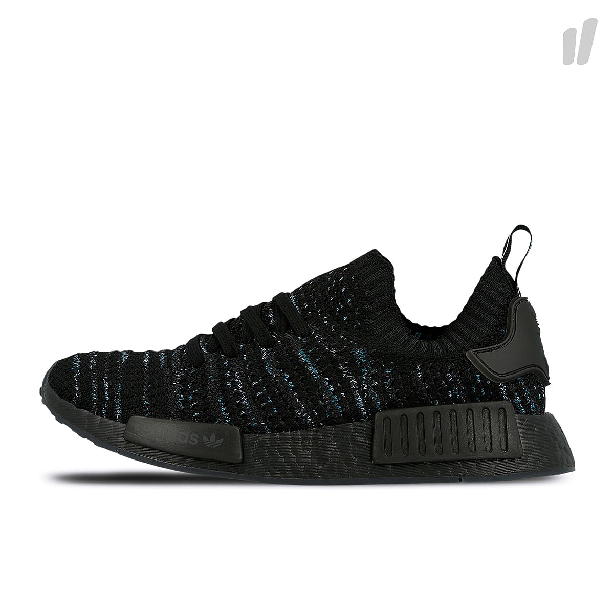 adidas nmd r1 stlt parley primeknit Core Black / Blue Spirit / Equipment Green Sneakers AQ0943 | Overkill