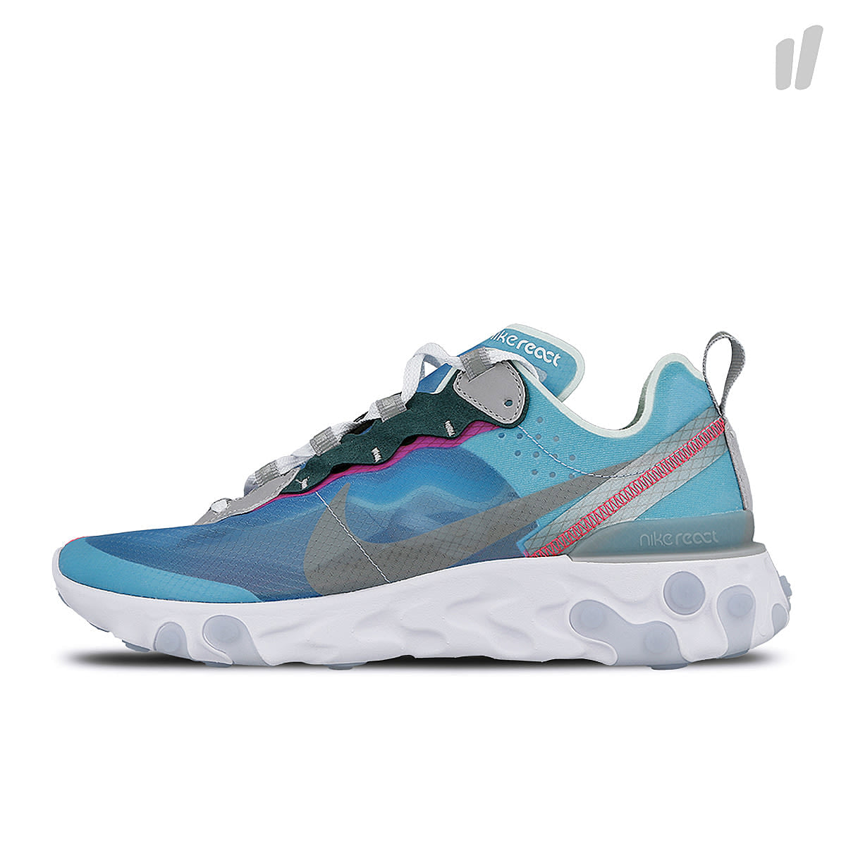 Nike react element 87 Royal Tint / Black - Wolf Grey Sneakers AQ1090 400 | Overkill