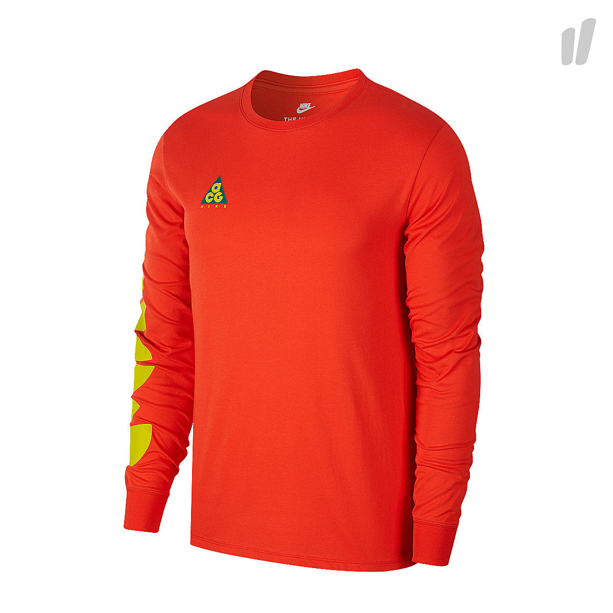 Nike ACG Longsleeve Tee Habanero Red / Bright Citron Longsleeves AQ3953 634 | Overkill