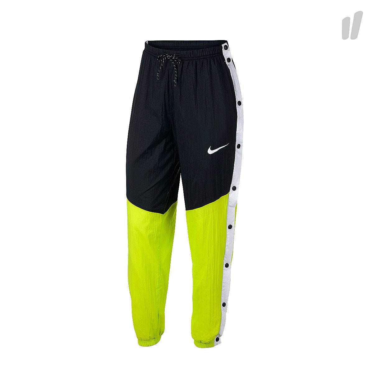 Nike Wmns Windrunner Popper Pants Black / Cyber / White / White Casual Pants AR3082 014 | Overkill
