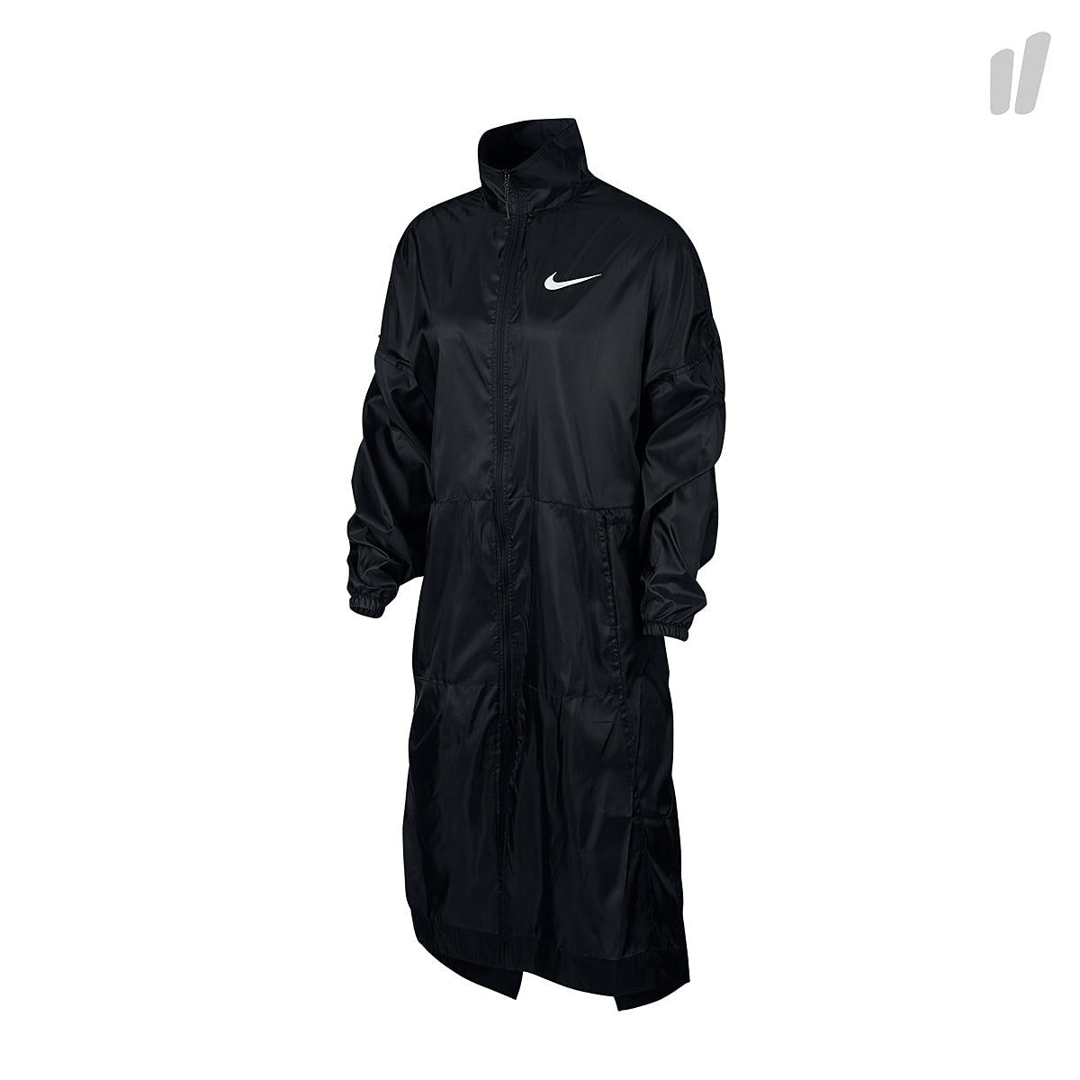 Nike Wmns Sportswear Swoosh Woven Jacket Black / White Jackets AR3090 010 | Overkill