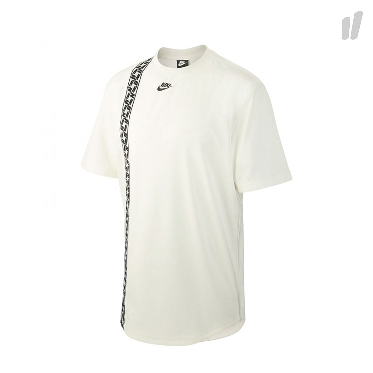 Nike SS Top Taped Poly Tee Sail / Black T-Shirts AR4934 133 | Overkill