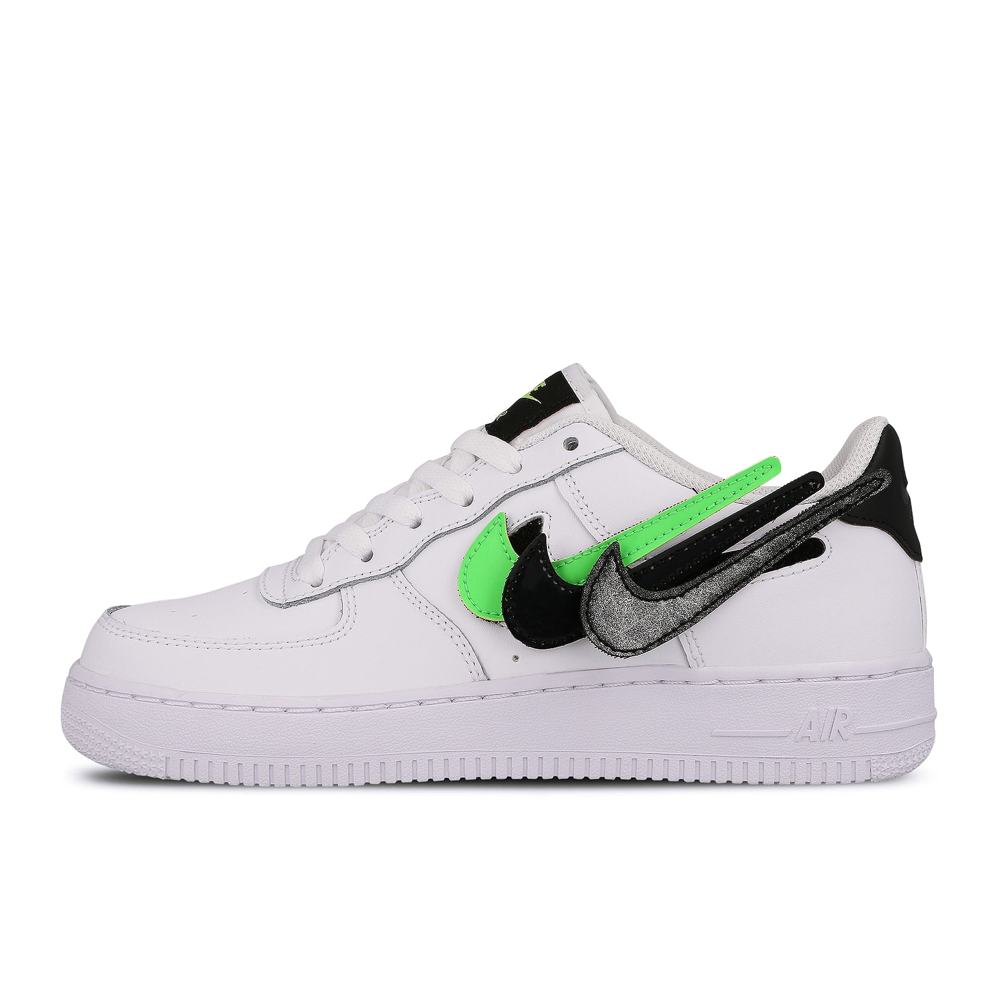 Nike air force 1 lv8 3 gs White / Black - Green Strike - White Low Top Sneakers AR7446 100 | Overkill