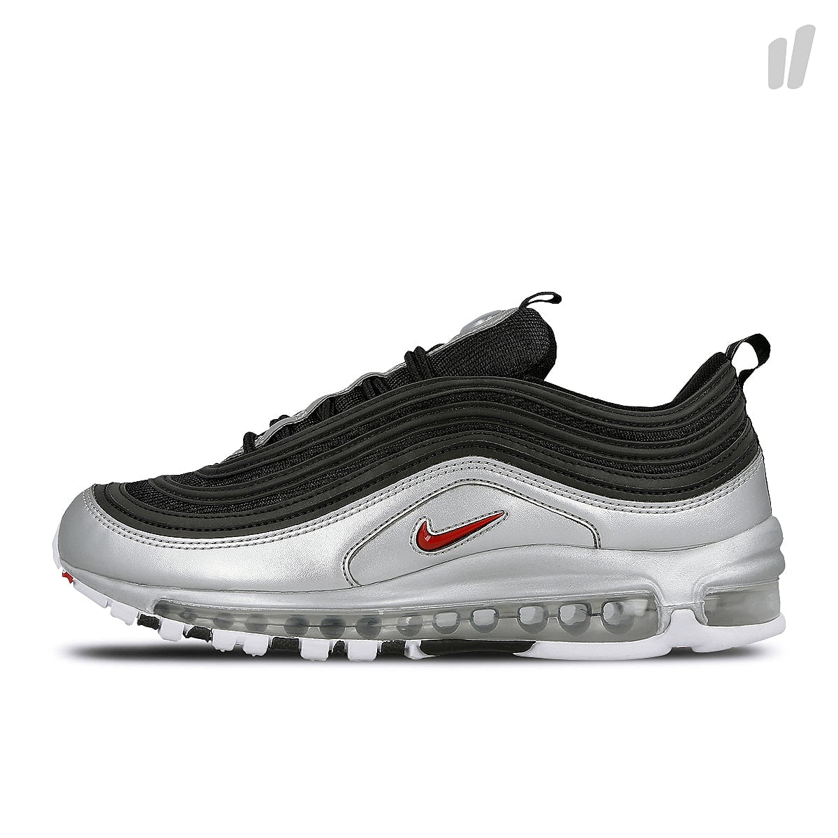 Nike air max 97 qs Black / Varsity Red - Metallic Silver - White Sneakers AT5458 001 | Overkill