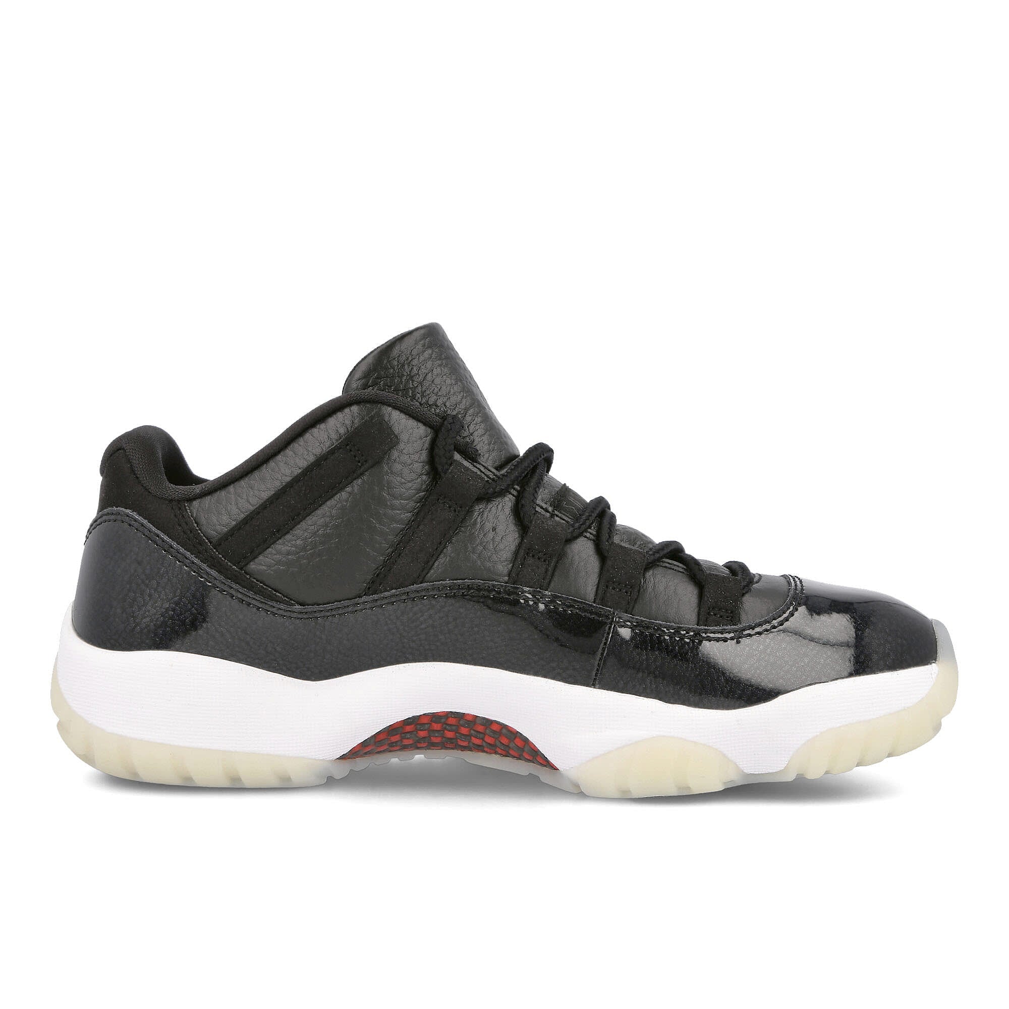 Jordan Air Jordan 11 Retro Low Black / Gym Red - White - Sail   Material | Overkill