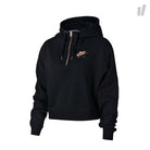 Nike Wmns Half Zip Hoody Black / Black / Rose Gold Hoodies AV4915 011 | Overkill