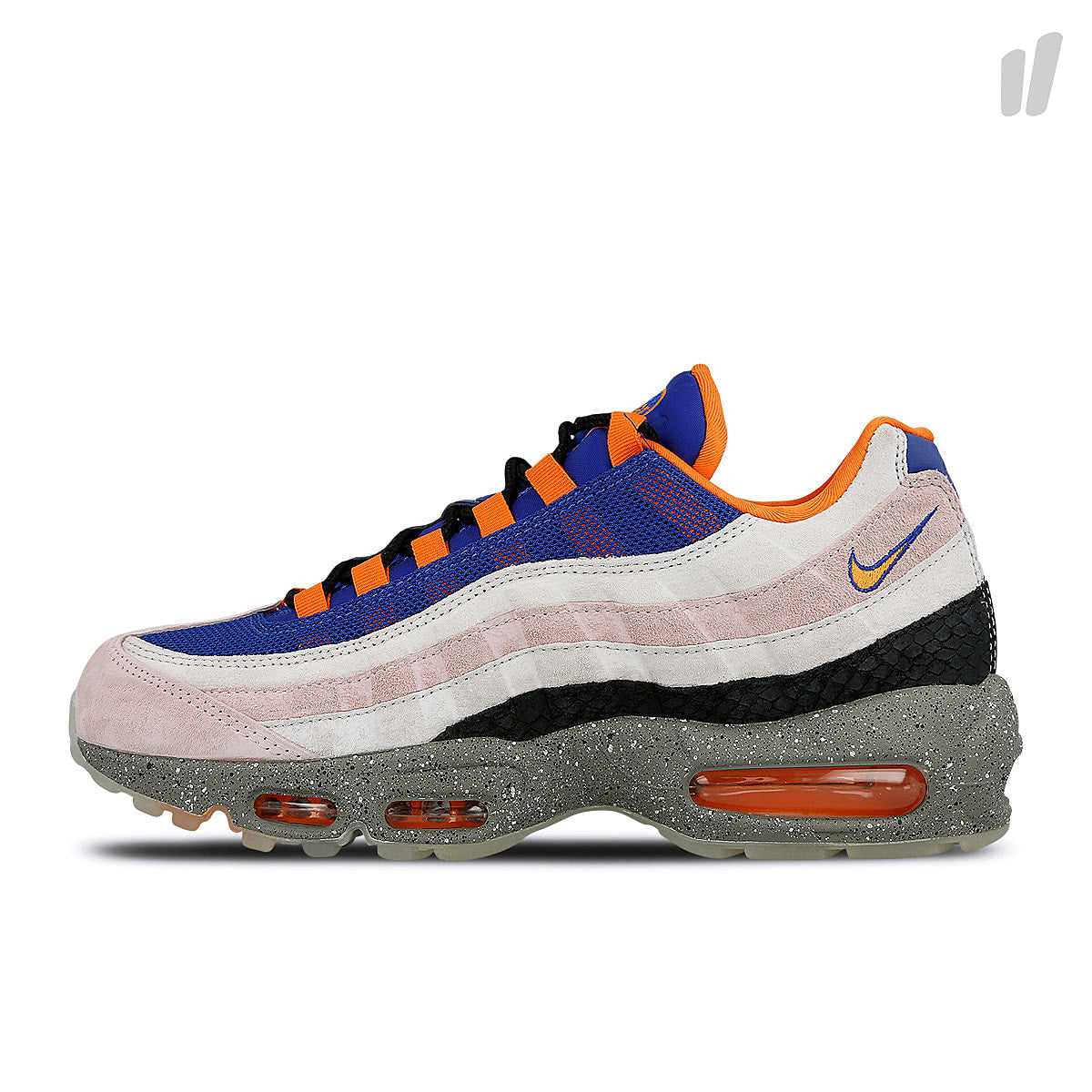 Nike air max 95 Champagne-Safety Orange - Sport Royal Low Top Sneakers AV7014 600 | Overkill