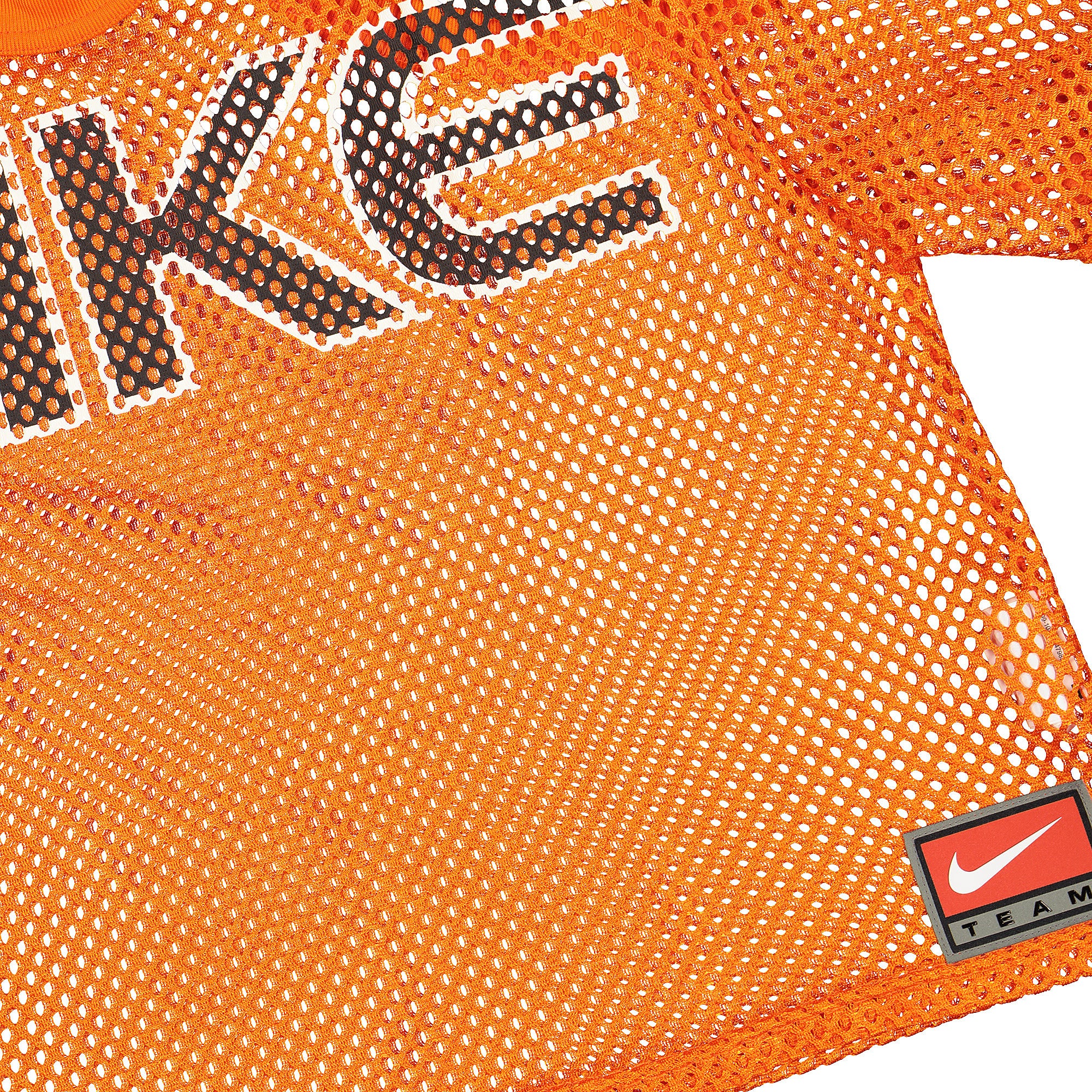 Nike Wmns NRG Mesh Top Safety Orange Tops Close-up | Overkill