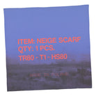 Neige landscape scarf Blue / Red Scarves AW1945 | Overkill