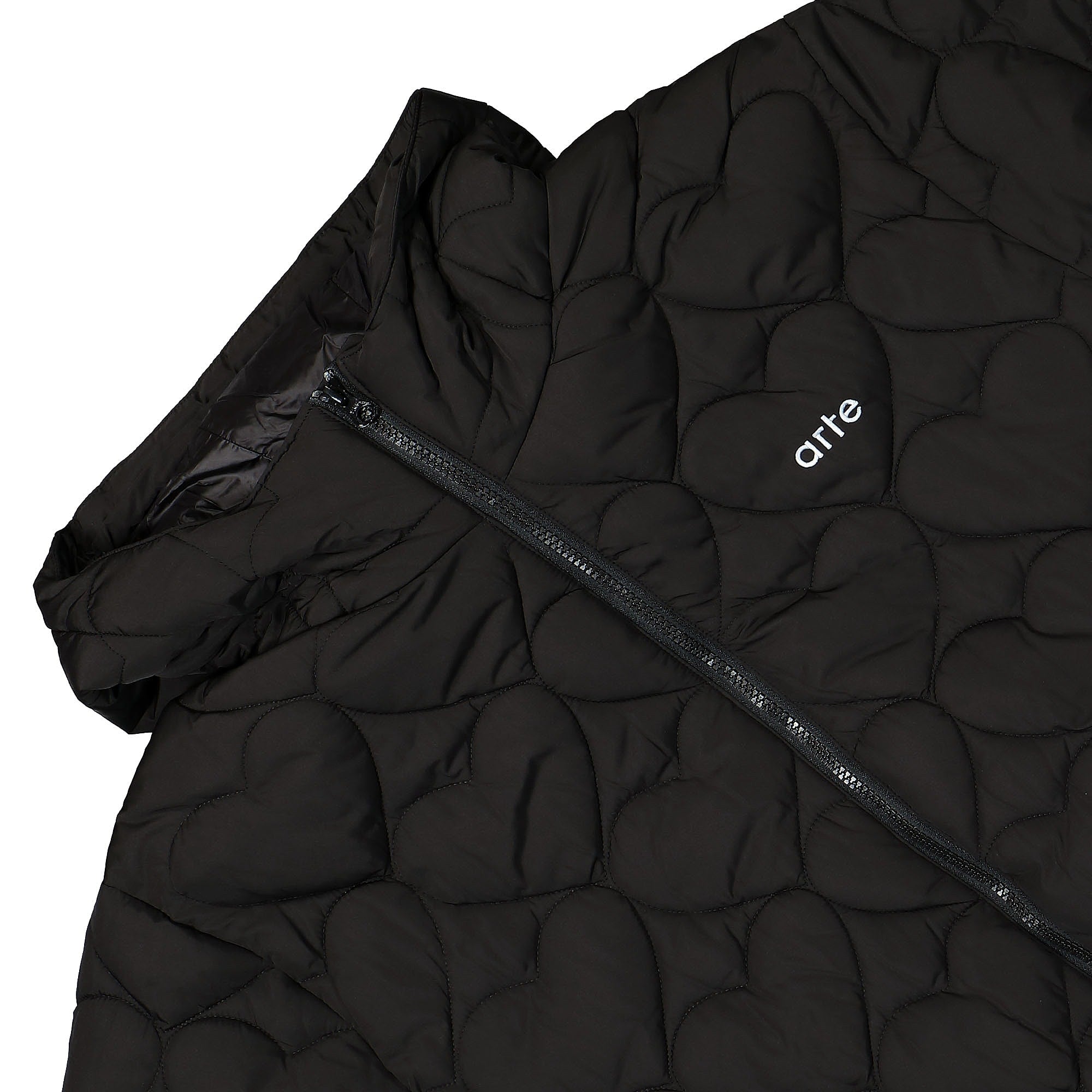 Arte Antwerp Joey Heart Puffer Jacket Black Puffer Jackets Detailfoto | Overkill
