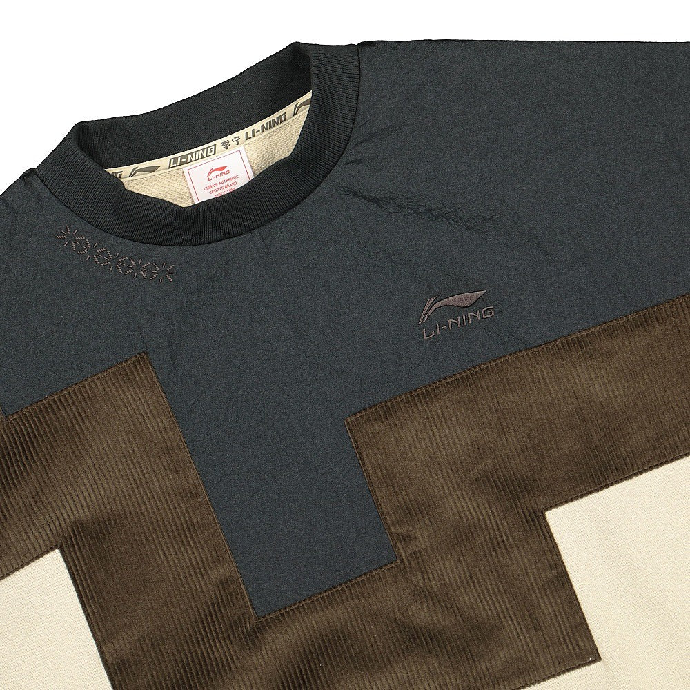 Li-Ning PO Knit Crew Brown Sweatshirts Close-up | Overkill