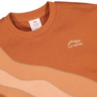 Li-Ning Knit Crew Amber Brown Sweatshirts Close-up | Overkill