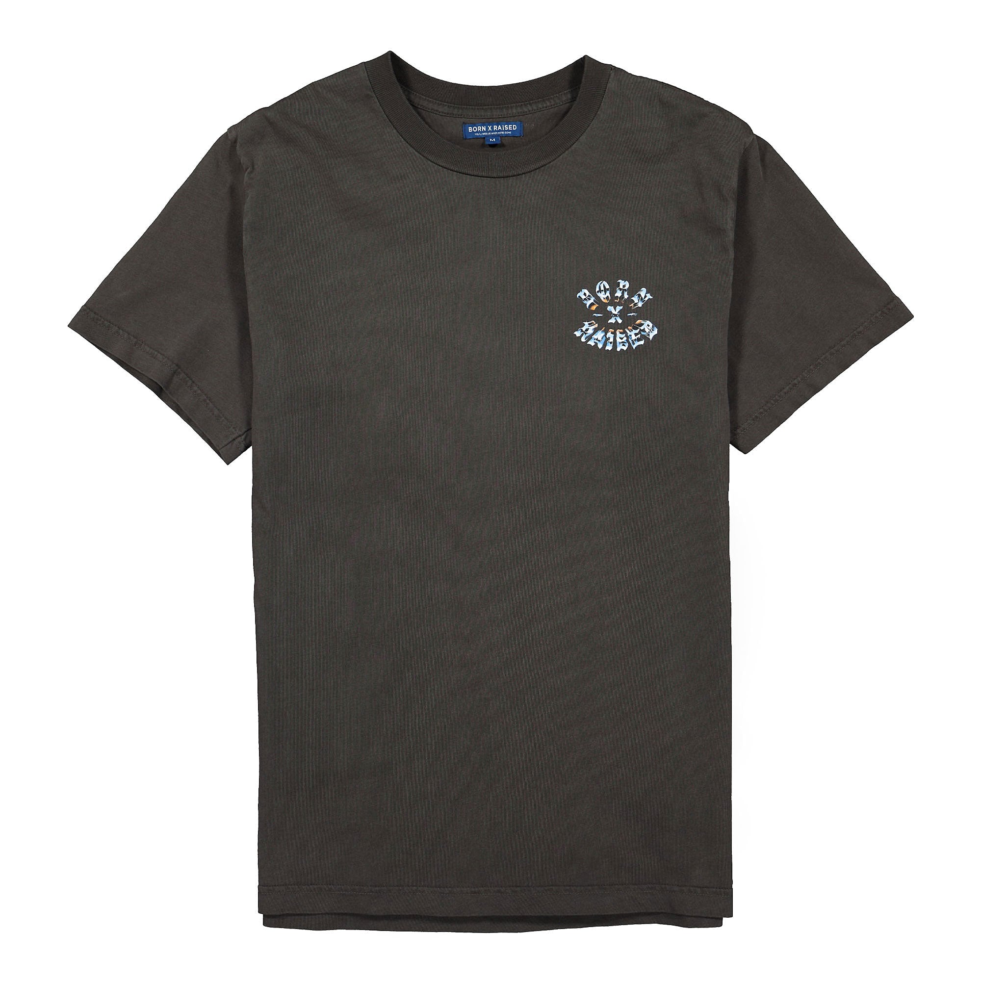 Born X Raised Chrome Rocker Tee Black T-Shirts B0001CHRM | Overkill
