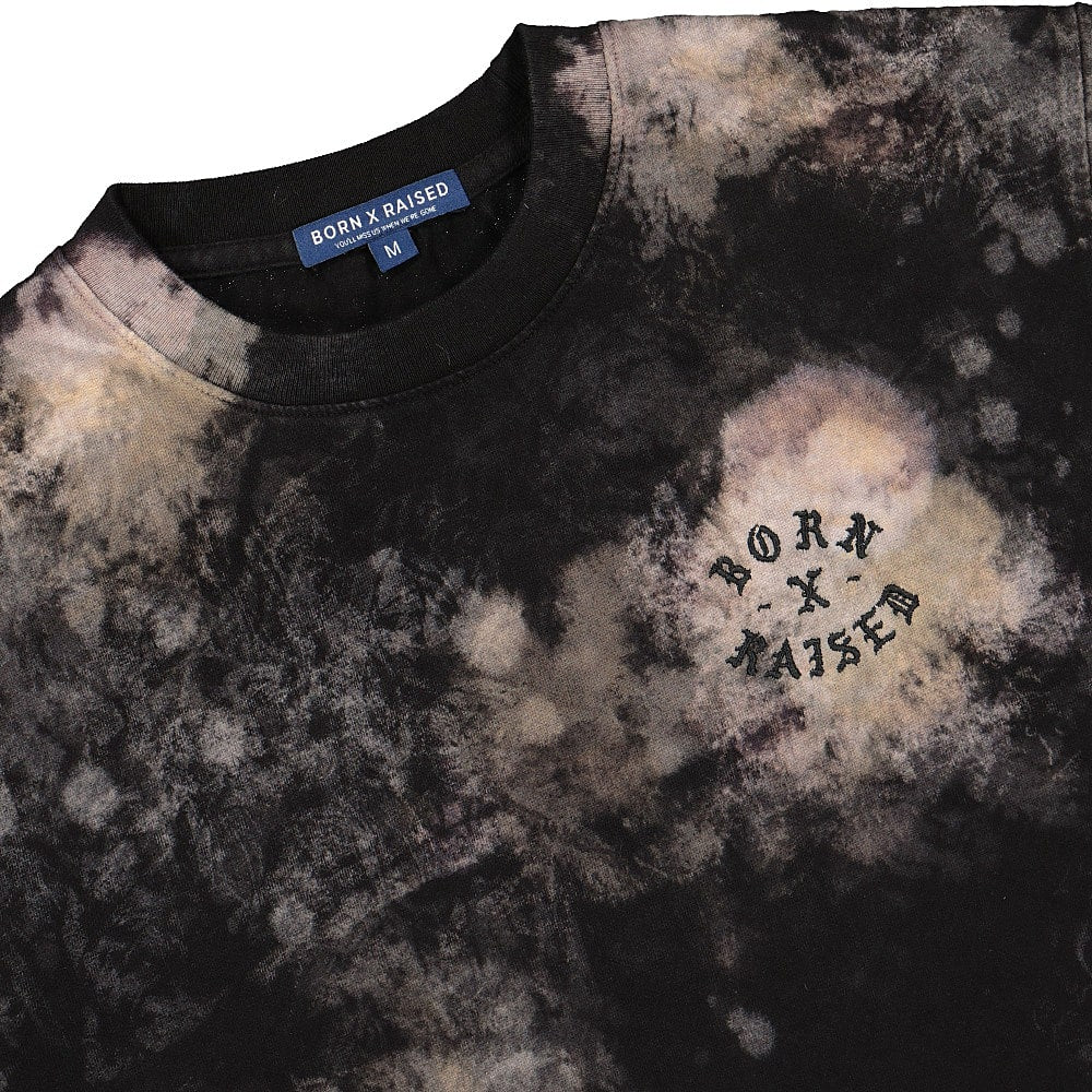 Born X Raised Embroidered Rocker Tee Black T-Shirts Material | Overkill