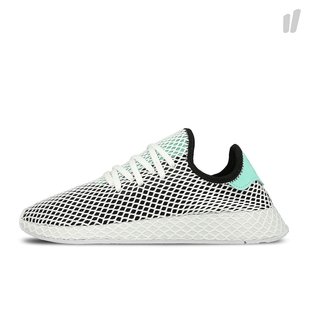 adidas deerupt runner Core Black-Easy Green-Footwear White Sneakers B28076 | Overkill