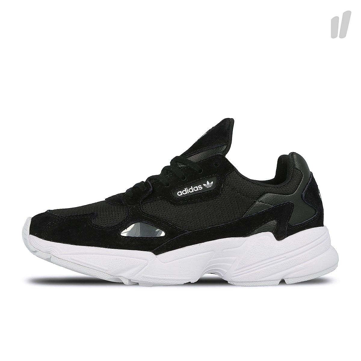 adidas wmns falcon Core Black / Core Black / Running White  B28129 | Overkill