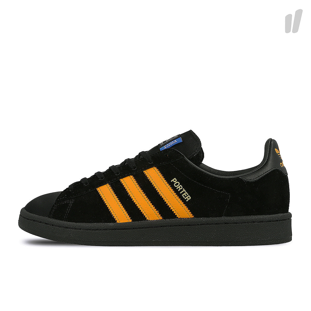 adidas campus Core Black-Bright Orange-Core Black Low Top Sneakers B28143 | Overkill
