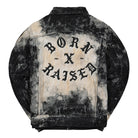 Born X Raised Embroidered Rocker Denim Jacket Black Jackets Material | Overkill