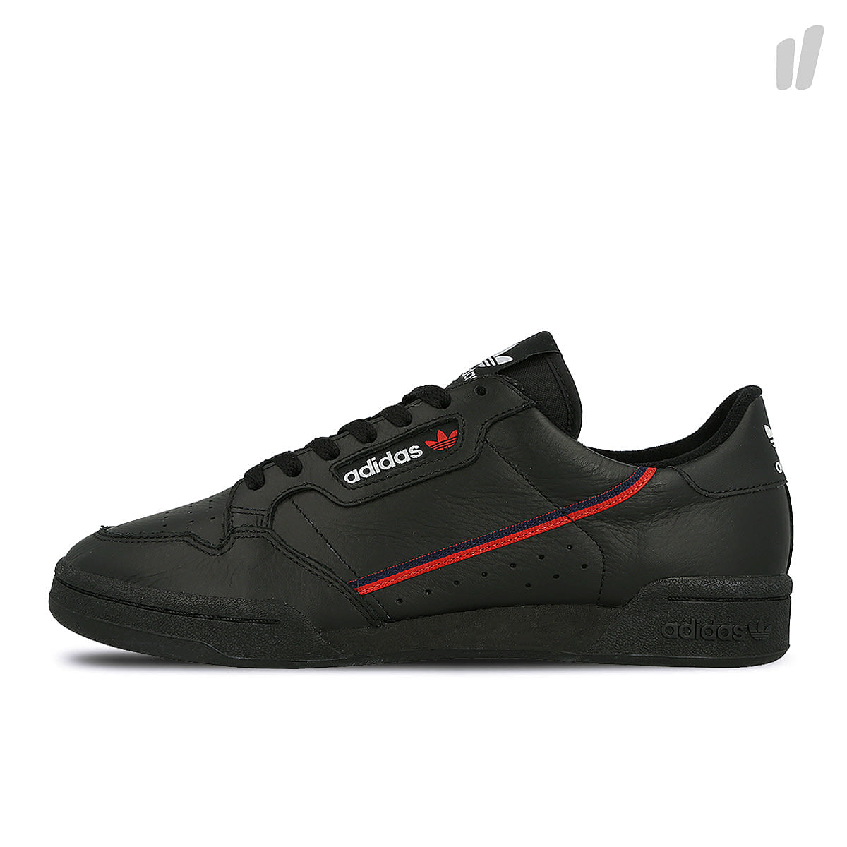 adidas continental 80 Core Black-Scarlet-Collegiate Navy Sneakers B41672 | Overkill