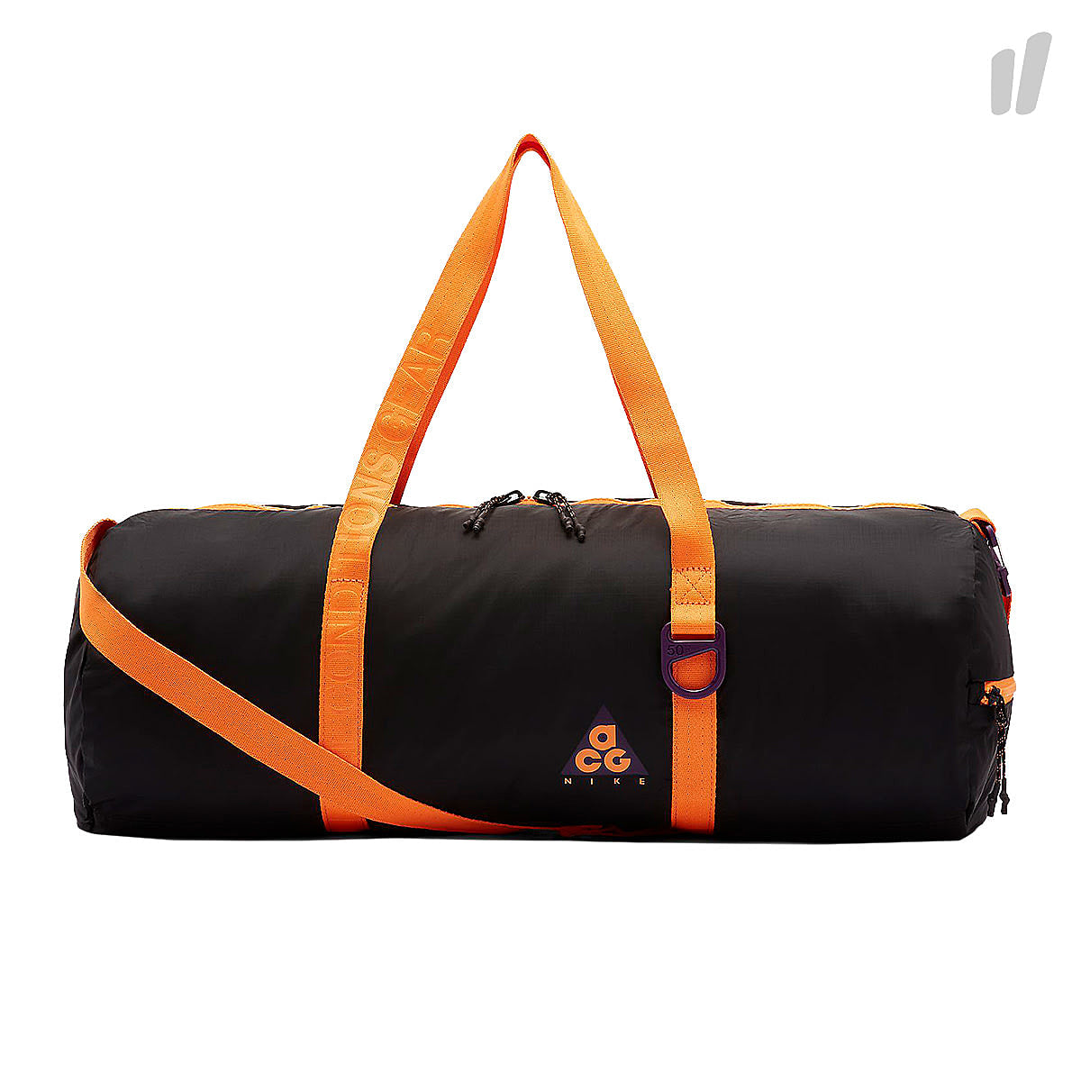 Nike ACG Packable Duff Night Purple / Black / Bright Mandarin Duffle Bags BA5840 537 | Overkill
