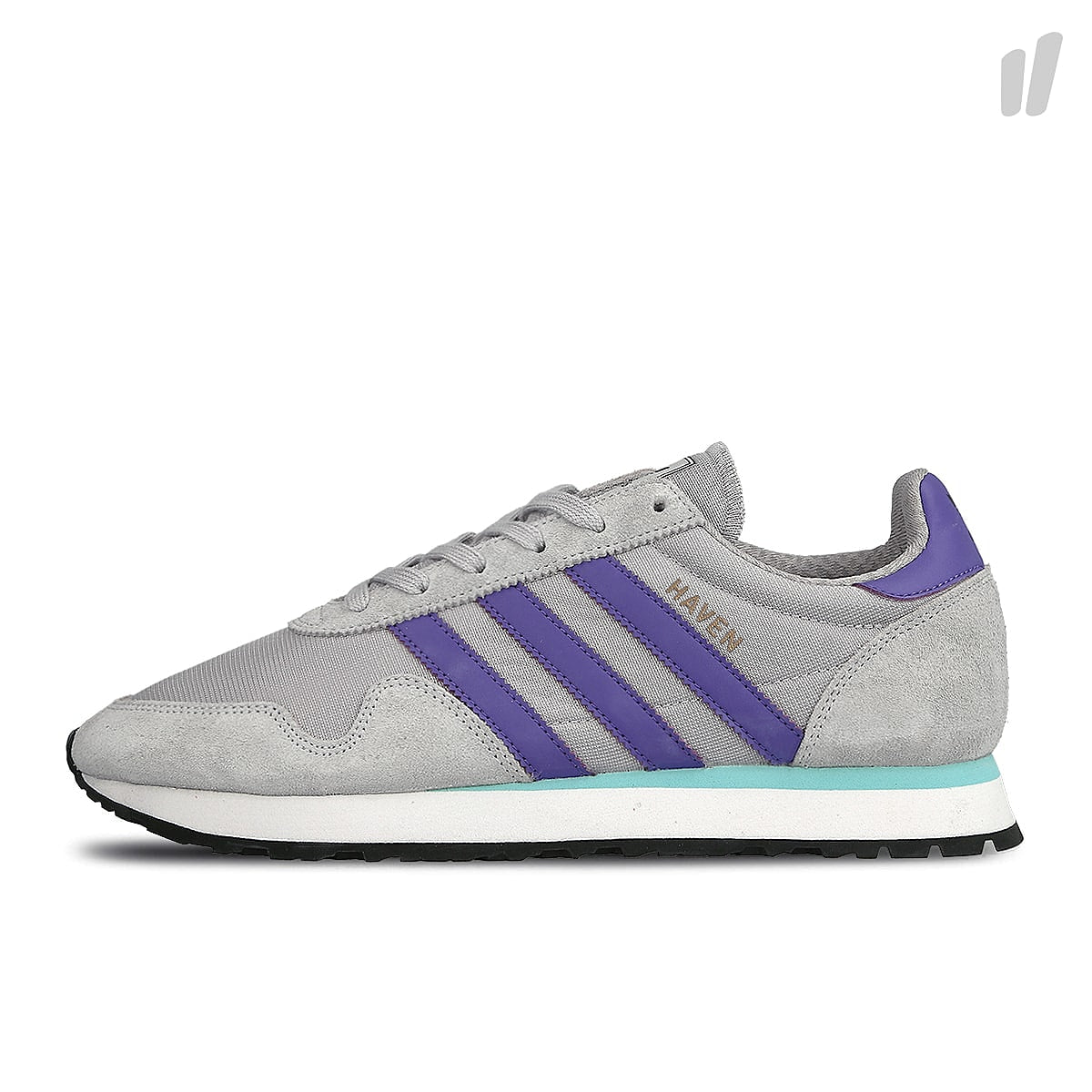 adidas haven LGH Solid Grey / Purple / Clear Aqua Sneakers BB1287 | Overkill
