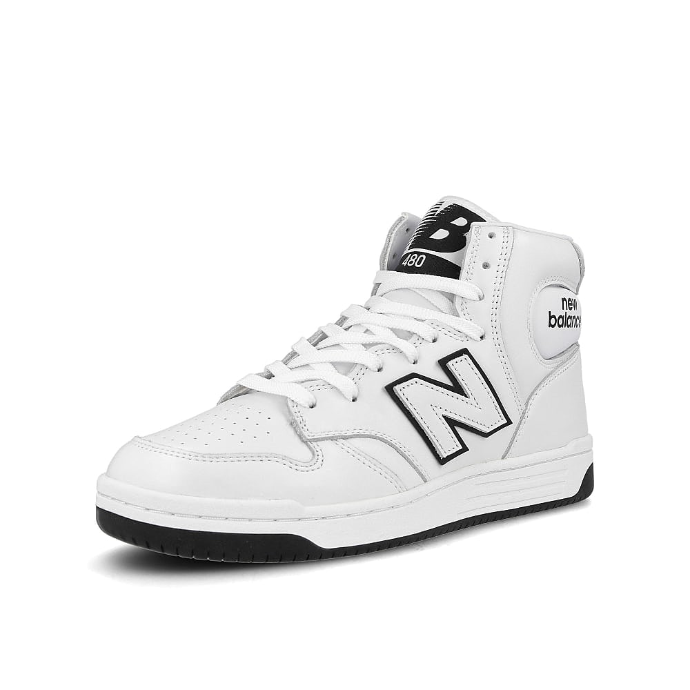 New Balance bb 480 he White-Black Sneakers  Close Up | Overkill