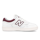 New Balance bb 480 ldb White / Burgundy   Material | Overkill