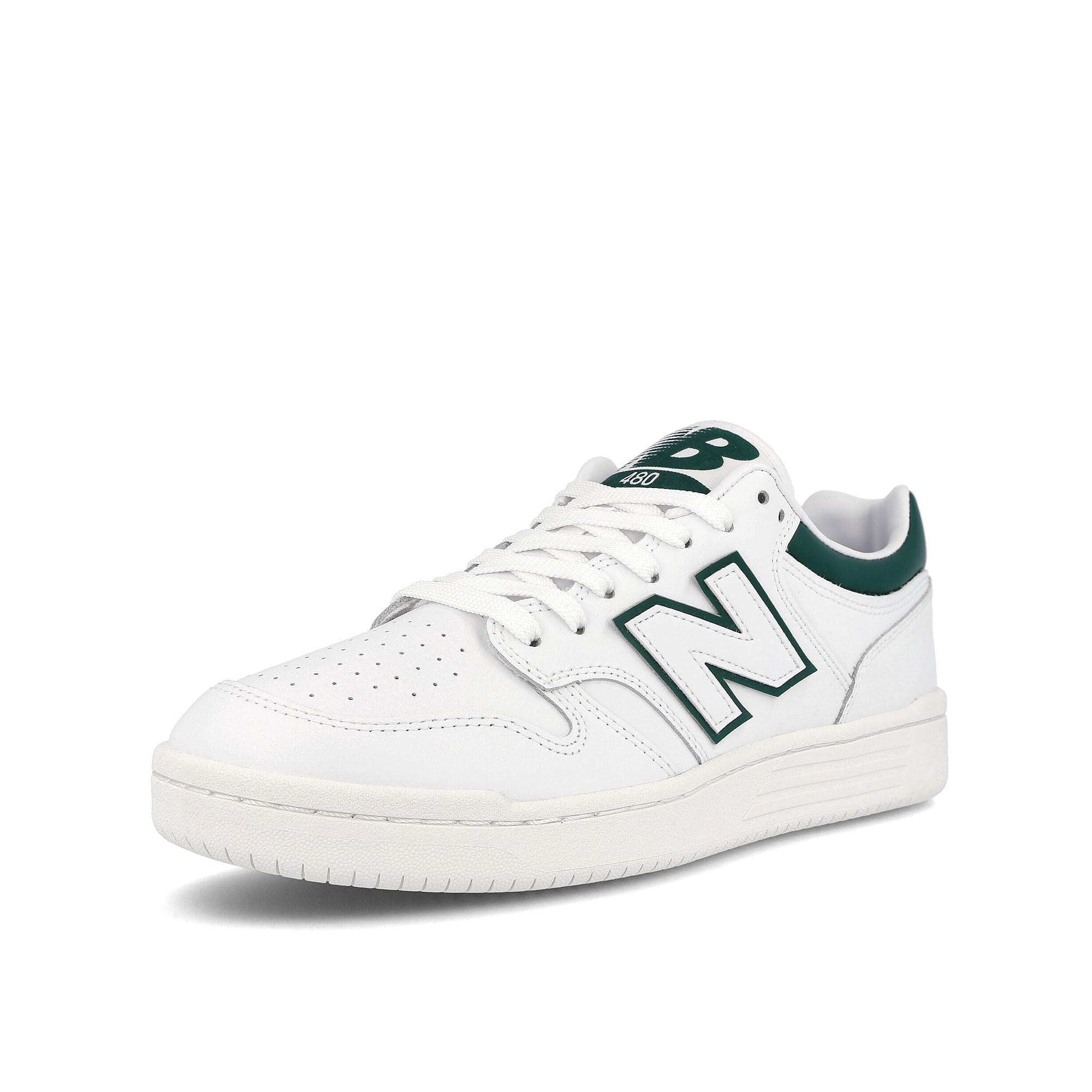 New Balance BB480LGT White Low Top Sneakers  Close Up | Overkill