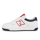 New Balance BB480LWG White-Red Low Top Sneakers BB480LWG | Overkill