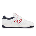 New Balance BB480LWG White-Red Low Top Sneakers  Silhouette | Overkill