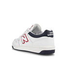 New Balance BB480LWG White-Red Low Top Sneakers  Material | Overkill