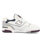 New Balance bb550pwb White / Natural Indigo / Burgundy Sneakers  Silhouette | Overkill