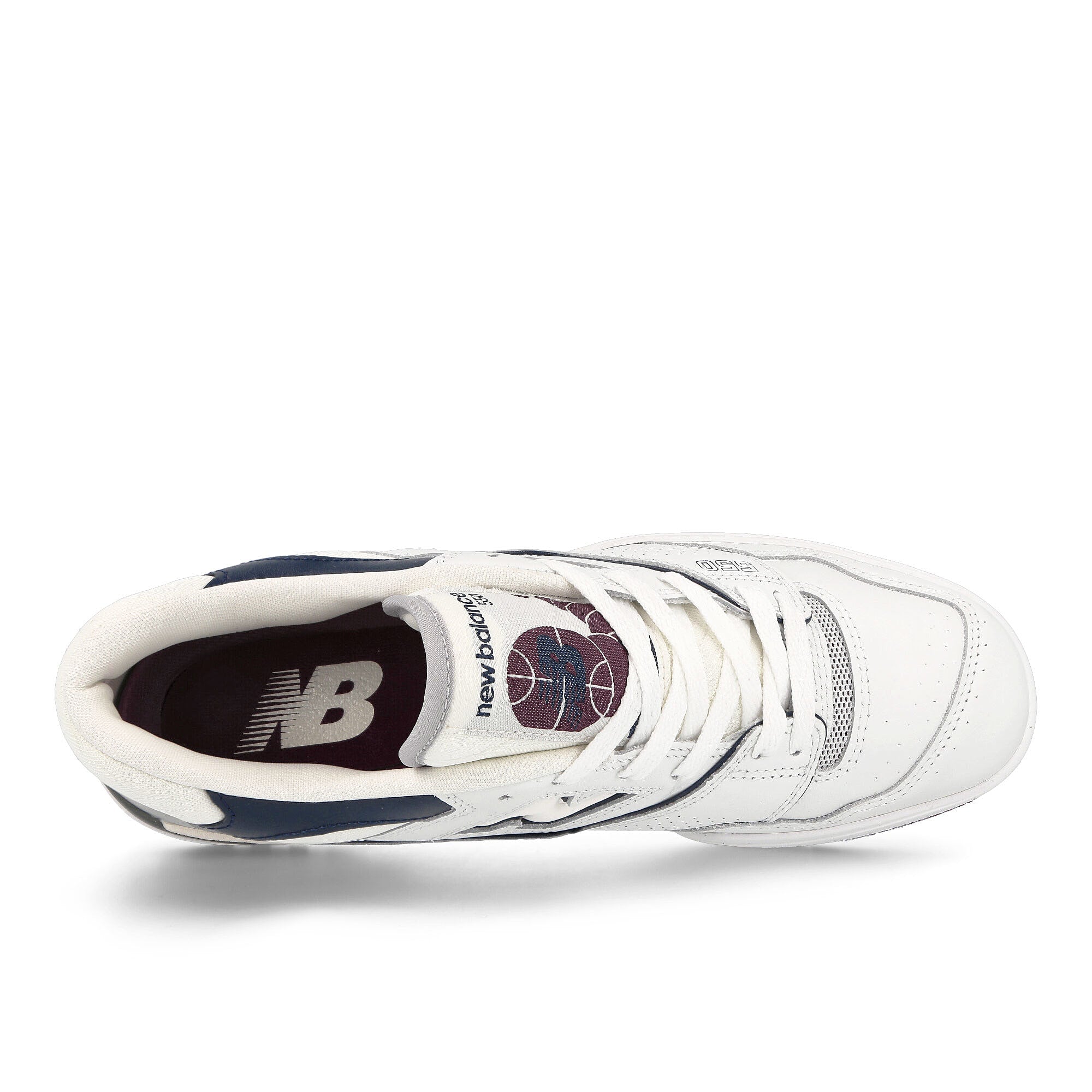 New Balance bb550pwb White / Natural Indigo / Burgundy Sneakers  Detailfoto | Overkill