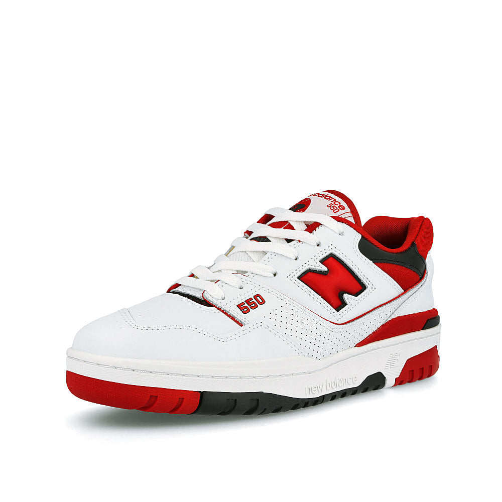 New Balance bb 550 se1-36 White / Red Low Top Sneakers  Close Up | Overkill