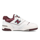 New Balance bb550wbg Burgundy / White Low Top Sneakers  Silhouette | Overkill
