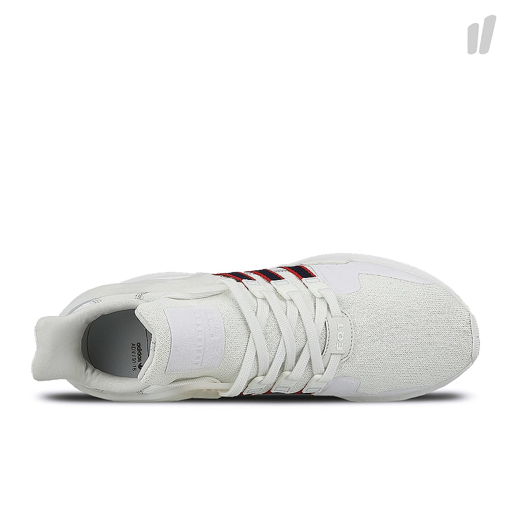 adidas equipment support adv Crystal White-Collegiate Navy-Scarlet Low Top Sneakers  Detailfoto | Overkill