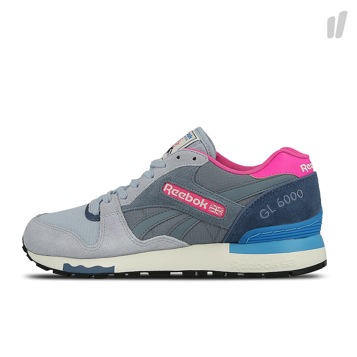 Reebok wmns gl 6000 out-color Grey / Stonewash / Blue / Chalk Sneakers BD1579 | Overkill