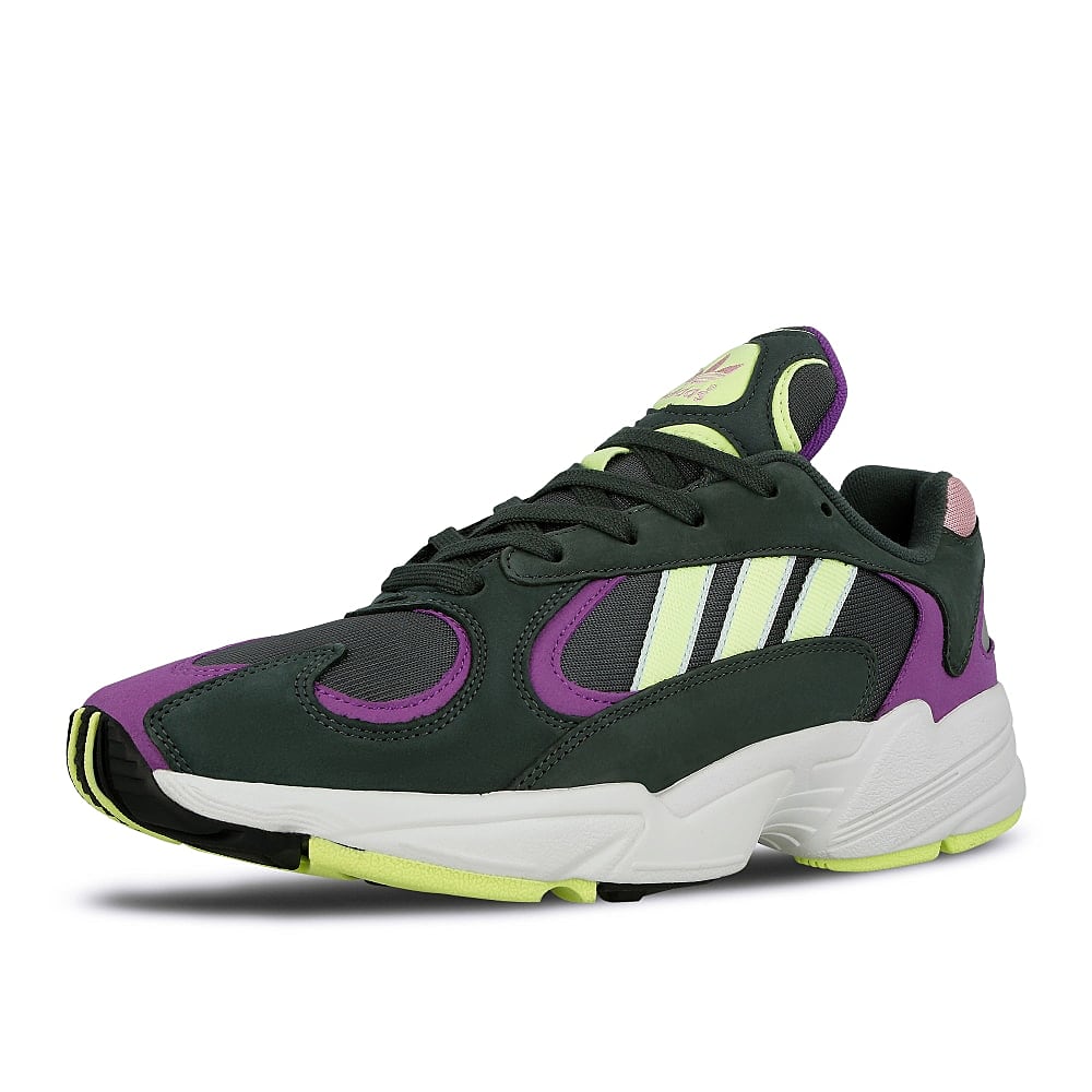 adidas yung-1 Legend Ivory-Hi-res Yellow-Active Purple Sneakers  Close Up | Overkill