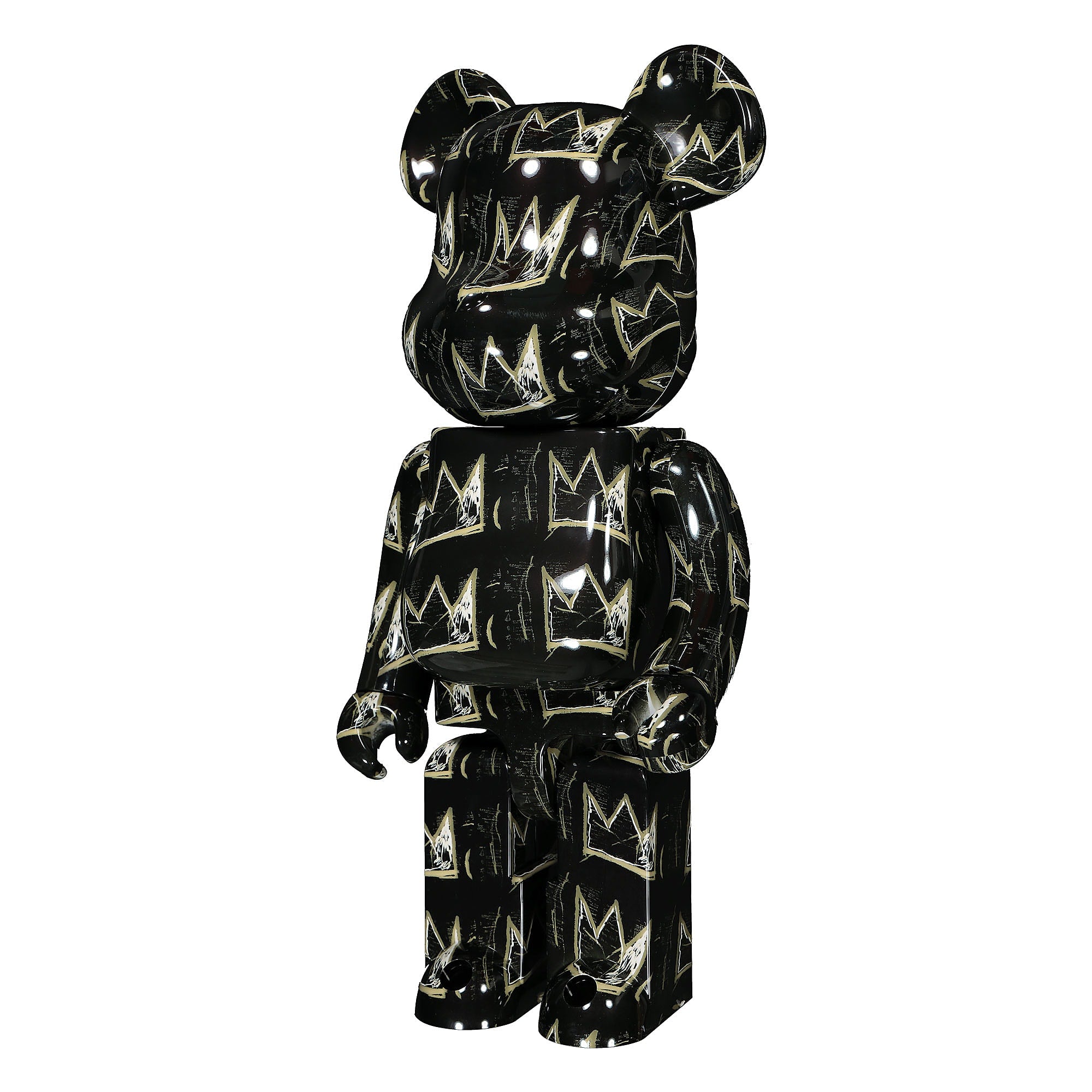 Medicom Be@rbrick Jean Michel Basquiat #8 1000% Black Collectibles & Toys Close-up | Overkill