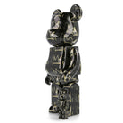 Medicom Be@rbrick Jean Michel Basquiat #8 400% + 100% Black Collectibles & Toys Close-up | Overkill