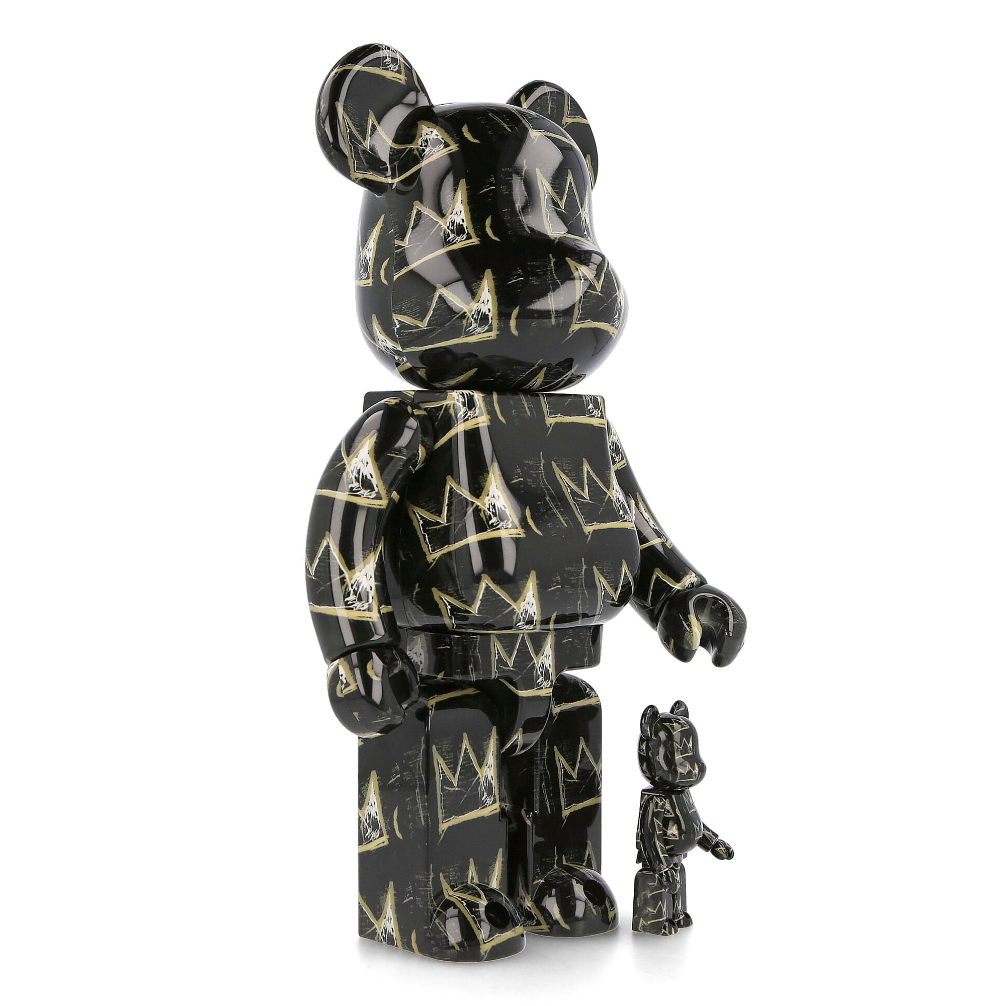 Medicom Be@rbrick Jean Michel Basquiat #8 400% + 100% Black Collectibles & Toys Detailfoto | Overkill