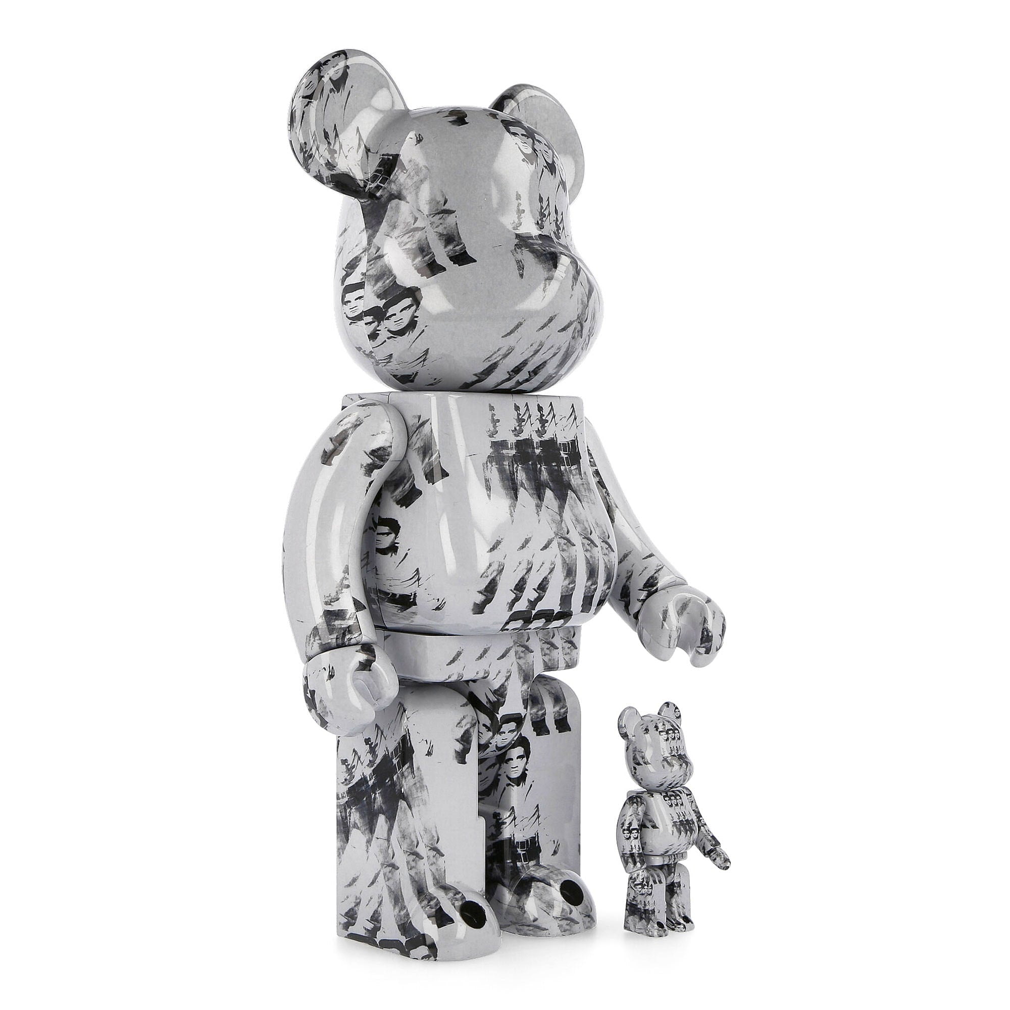 Medicom Be@rbrick Andy Warhols Elvis Presley 400% + 100% Grey Collectibles & Toys Detailfoto | Overkill