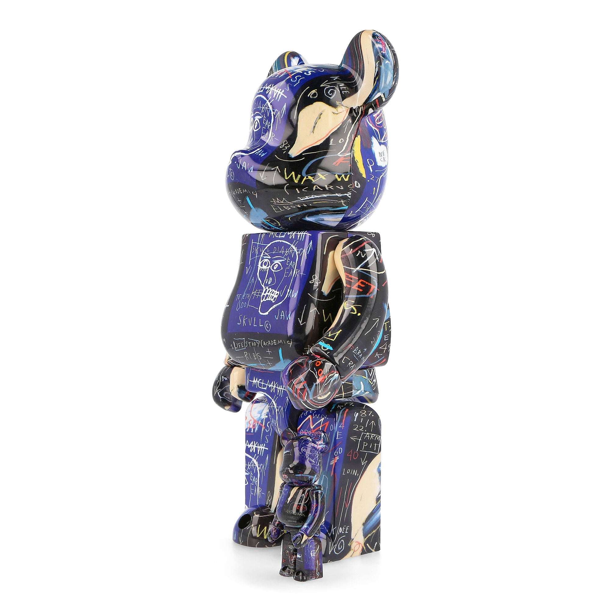 Medicom Be@rbrick Jean Michel Basquiat #7 400% + 100% Multicolor Collectibles & Toys Close-up | Overkill