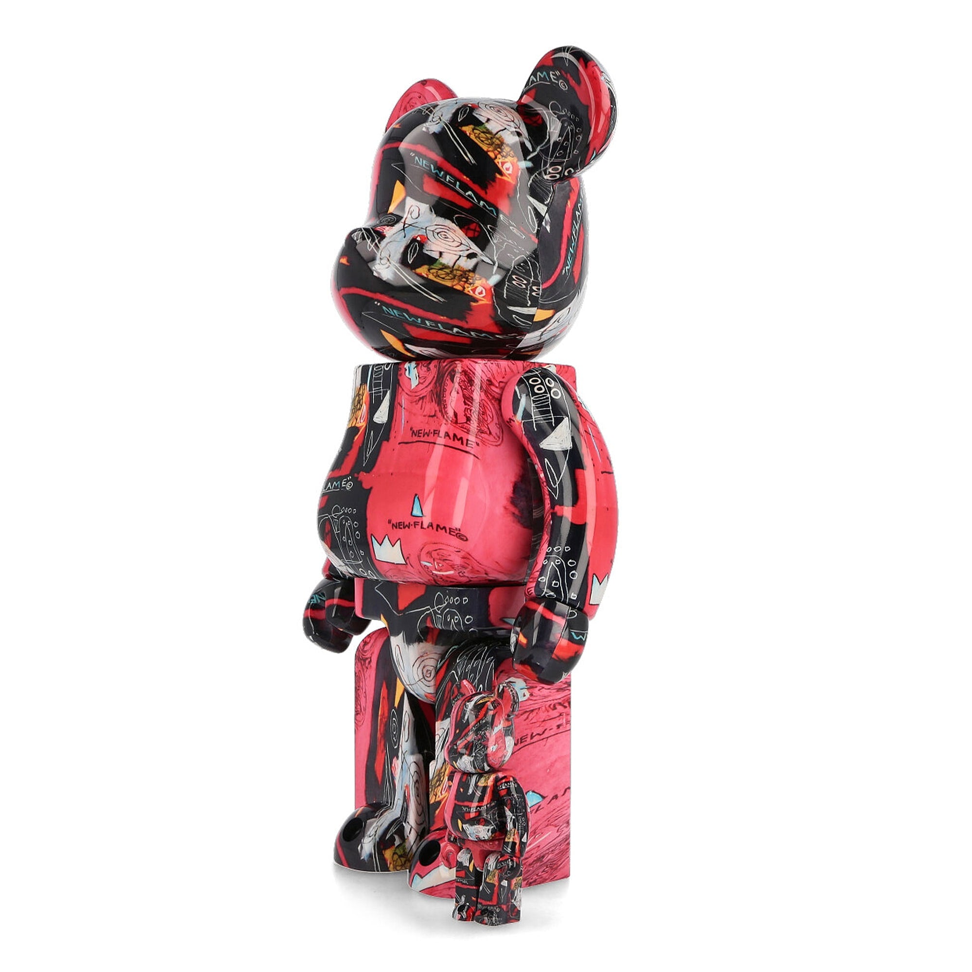 Medicom Be@rbrick Jean Michel Basquiat #1 400% + 100% Multicolor Collectibles & Toys Close-up | Overkill