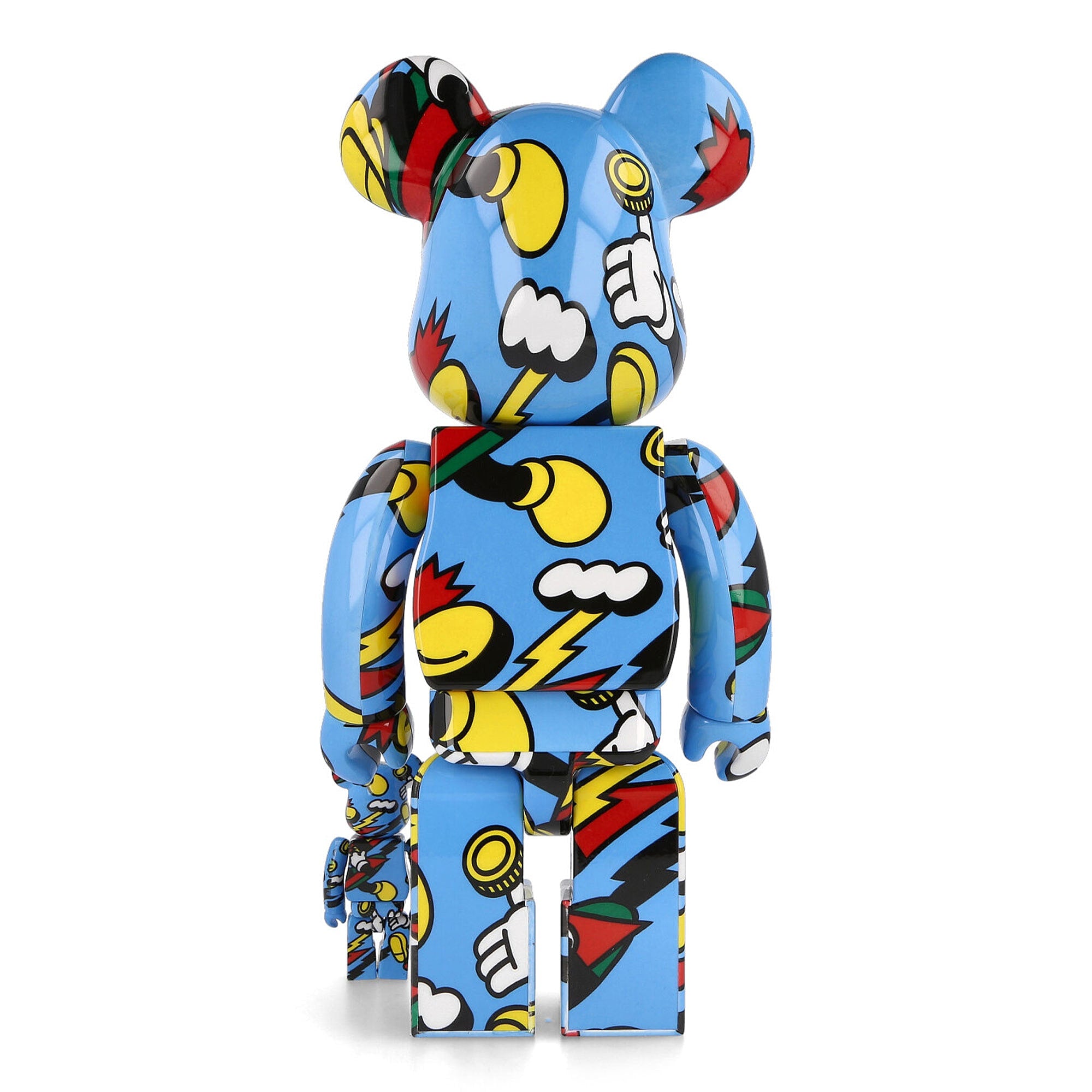 Medicom Be@rbrick Grafflex 400% + 100% Blue Collectibles & Toys  Material | Overkill