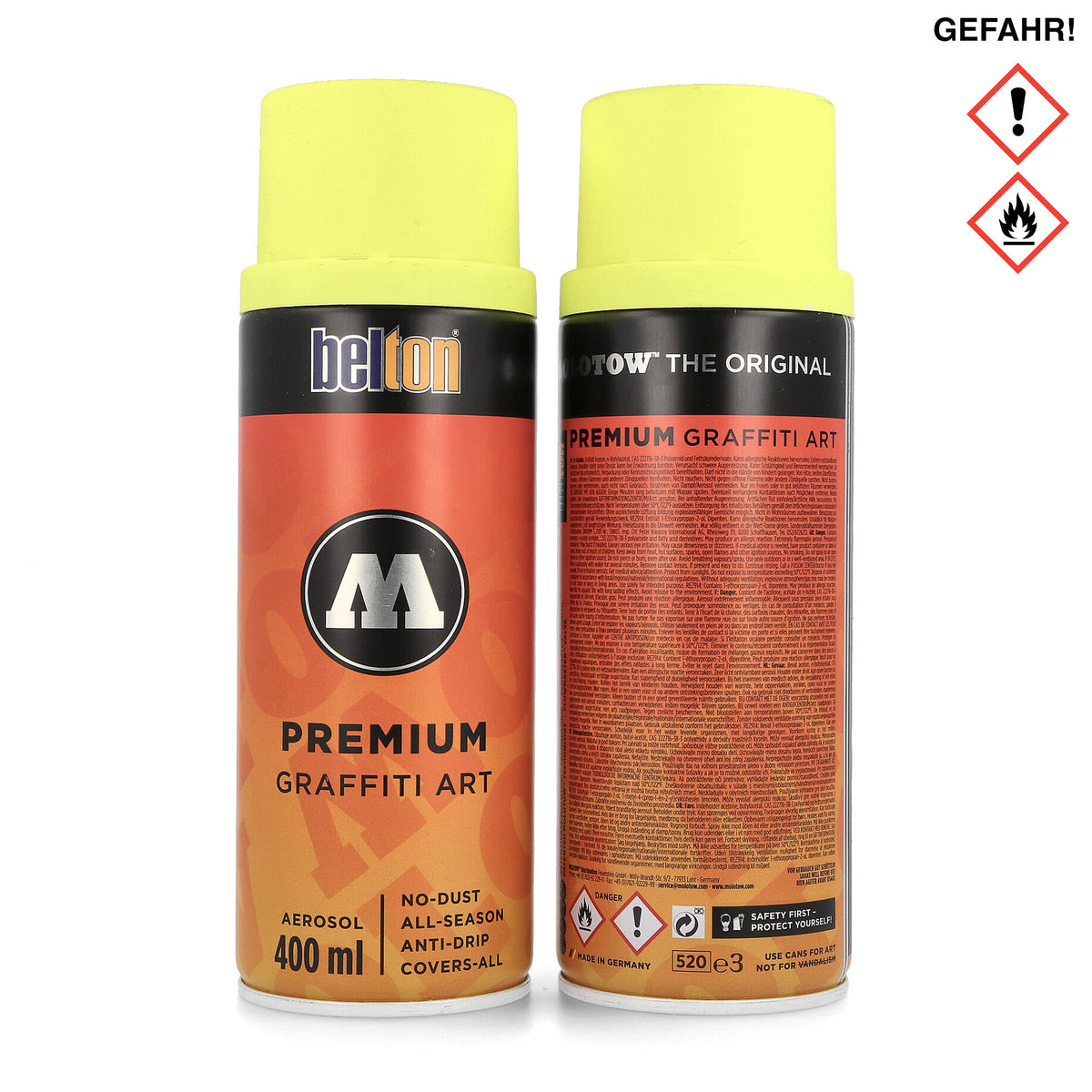 Bombolette Spray Montana, Colori Fluorescenti Al Neon, 6 Bombolette Da - Foto 7