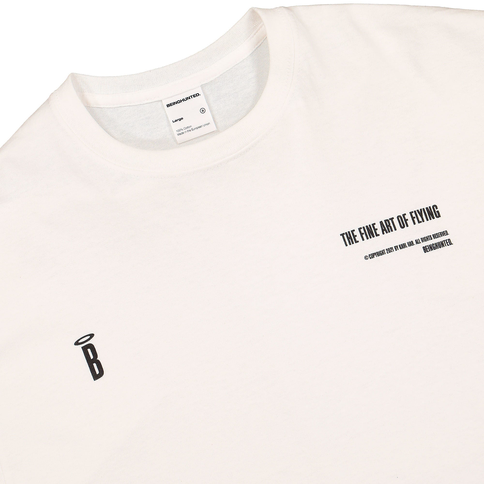 Beinghunted The Fine Art Of Flying / Karl Hab T-Shirt White T-Shirts Material | Overkill