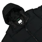 Lacoste Padded Hooded Jacket Black Puffer Jackets Close-up | Overkill